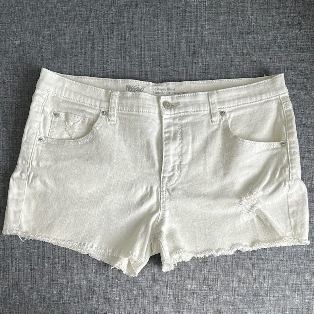 Mossimo Supply Co. White Jean Shorts